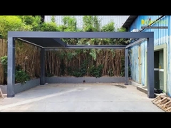Pergola com lâmina de alumínio retrátil de 4x6m