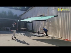 Pavilhão retrátil de suporte externo independente com cassete completa