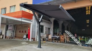 Toldo retrátil independente de cassete completo