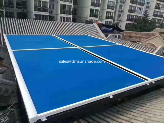 Skylight Motorised Retractable Awnings Aluminum Conservatory Canopy Awning