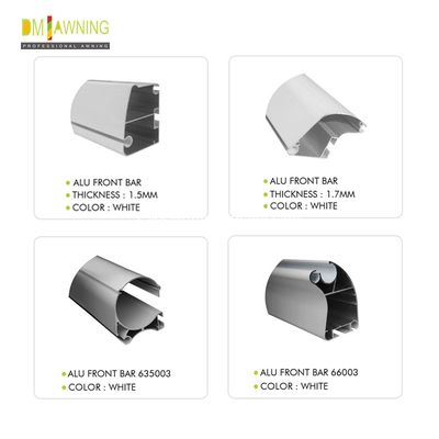 Aluminum Awning Components Retractable Awning Parts Awning Front Bar Power Coated