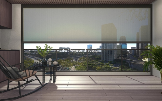 Sombra de sol para janelas inteligentes ao ar livre / Toldo de rolos à prova de vento