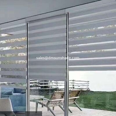Stepless Light & Privacy Control janelas do quarto janelas do escritório persianas de veludo duplo zebra