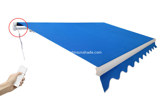 Toldo retrátil externo resistente, manual ou toldo forte motorizado