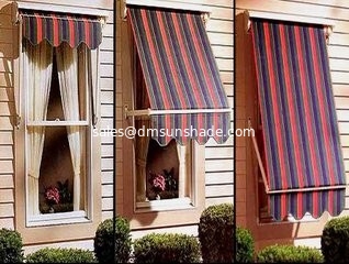Manual Outdoor Drop Arm Remote Control Sun Awnings