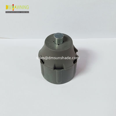 Kit de persianas de rolos à prova de vento, bobina de nylon redondo, conector de alumínio, hardware de toldo